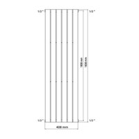 Designradiator Haceka Negev Adoria 40,8x184 cm Wit Onderaansluiting (789 Watt)