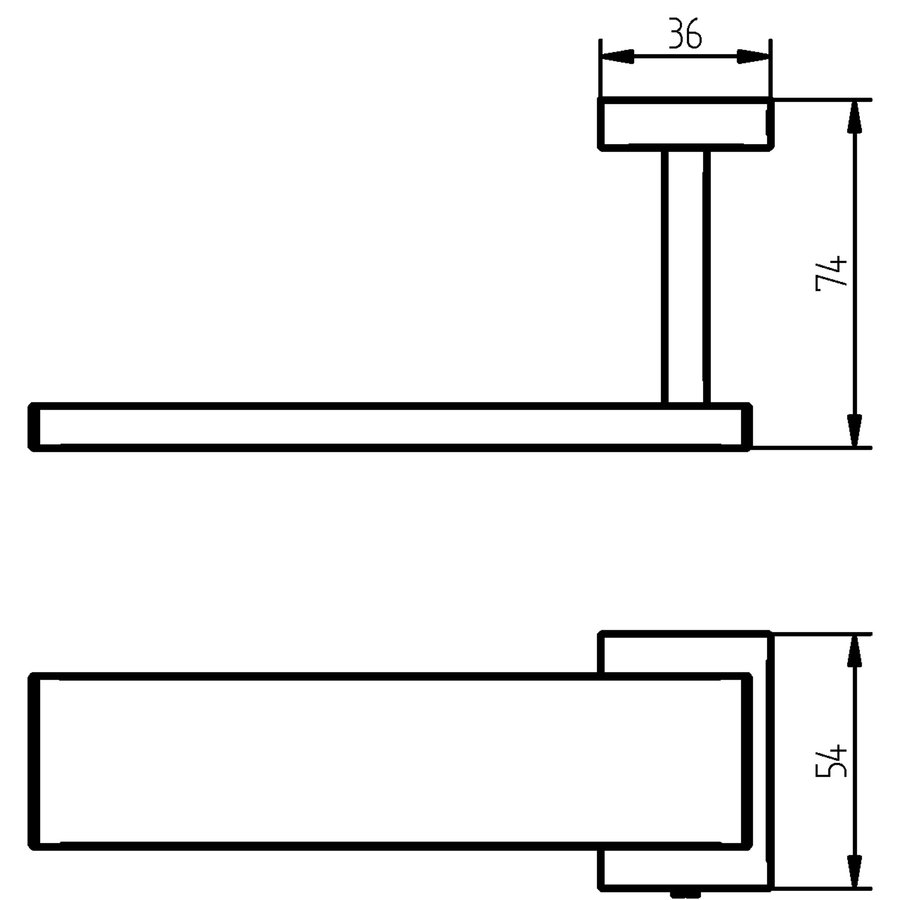 Toiletrolhouder Haceka Edge Horizontaal Chroom