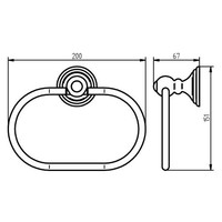 Handdoekring Haceka Allure Chroom