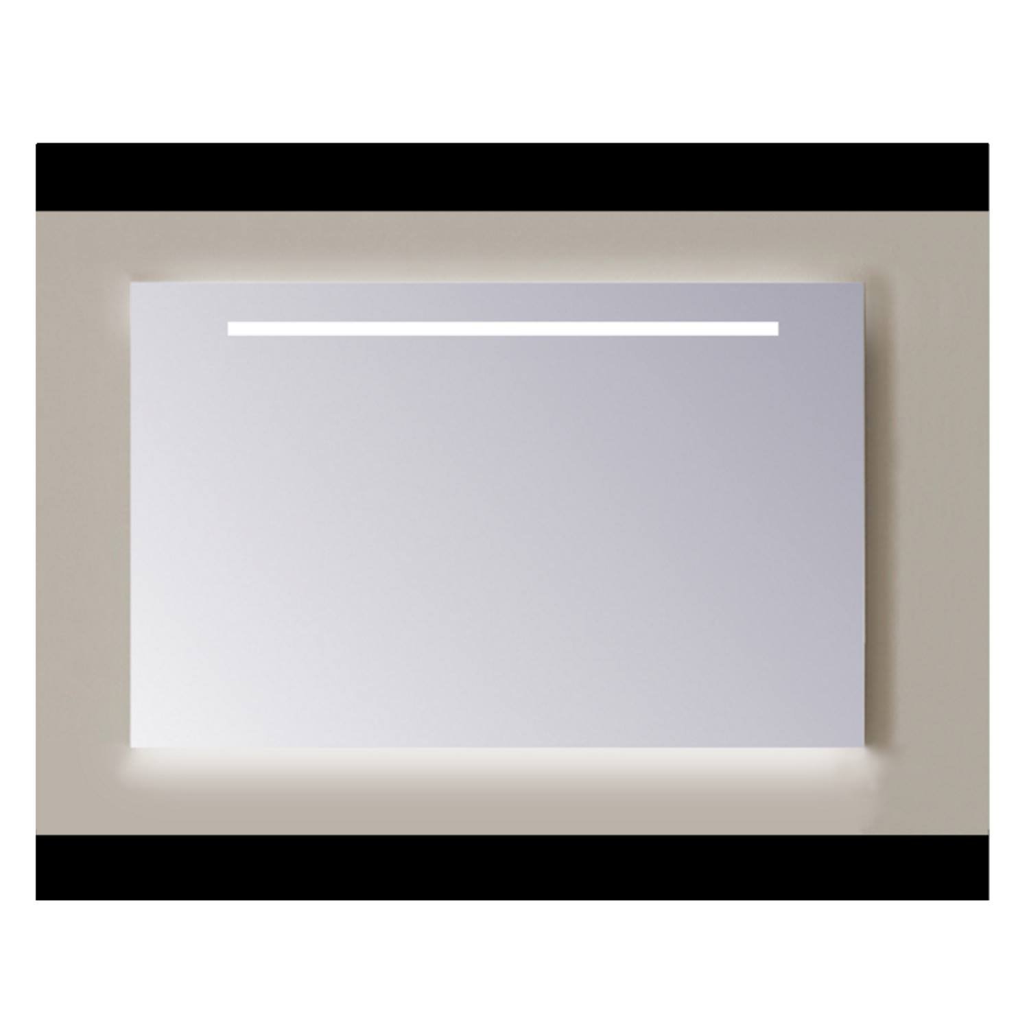 Spiegel Sanicare Q-mirrors 60 x 80 cm Warm White LED Ambi Licht Onder PP Geslepen Sanicare