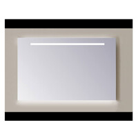 Spiegel Sanicare Q-mirrors 60 x 75 cm Cold White LED Ambi Licht Onder PP Geslepen