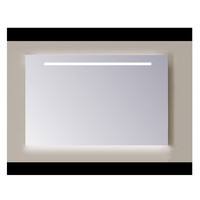 Spiegel Sanicare Q-mirrors 60 x 85 cm Cold White LED Ambi Licht Onder PP Geslepen