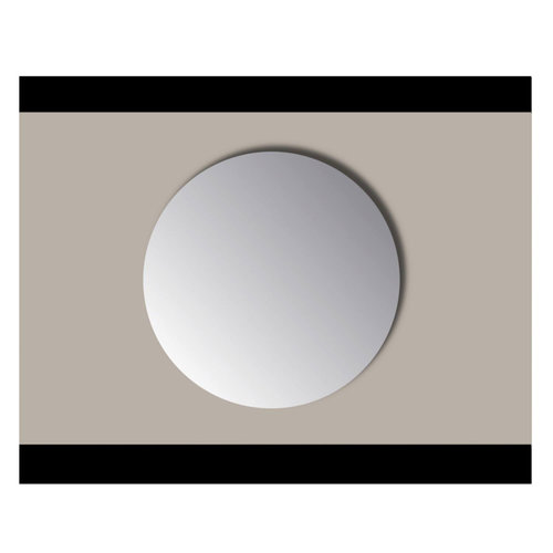 Spiegel Rond Sanicare Q-mirrors Zonder Omlijsting 75 cm PP Geslepen 