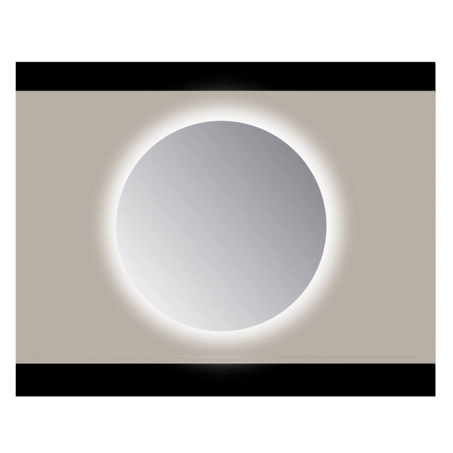 Spiegel Rond Sanicare Q 65 cm Ambi Warm White LED PP Geslepen (Zonder Sensor)