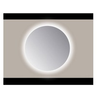 Spiegel Rond Sanicare Q 85 cm Ambi Warm White LED PP Geslepen (Zonder Sensor)