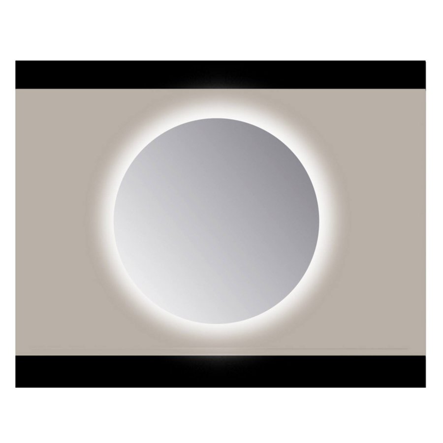 Spiegel Rond Sanicare Q 75 cm Ambi Cold White LED PP Geslepen (Zonder Sensor)