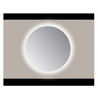 Spiegel Rond Sanicare Q 80 cm Ambi Warm White LED PP Geslepen (Met Sensor)