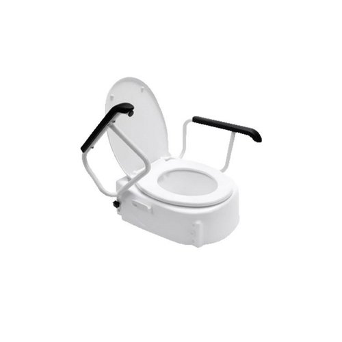 Toiletverhoger Handicare Linido met Deksel en Armleuningen Universeel 10 cm Wit (draagvermogen tot 130 kg) 