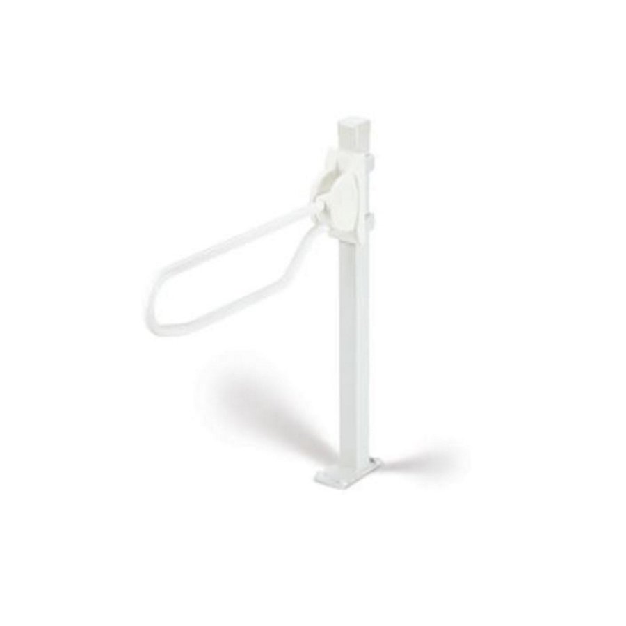 Statief voor Toiletbeugel Handicare Linido Opklapbaar 100 cm Staal Wit (toiletbeugel optioneel toe te voegen)