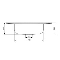 Wastafel Ideavit Solidcap 3.0 Opbouw 60x45.2x15.5 cm Solid Surface Mat Wit