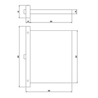 Waterval douchekop Mavesteel Frua 25x22x2 cm 304L Glanzend Chroom