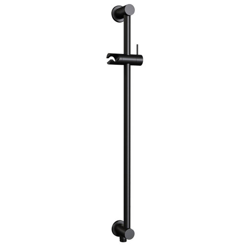 Glijstang Brauer Black 70 cm met Wandaansluitbocht Mat Zwart 