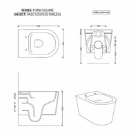 UP100 Toiletset 50 Civita Mat Legergroen Rimless Met bril En Drukplaat