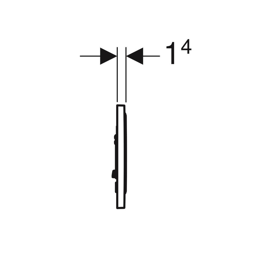 Bedieningsplaat Geberit Sigma 10 Mat Wit