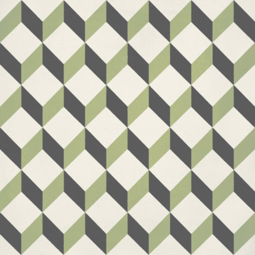 Portugese Vloertegel Jos Hidro Upsidedown Lime 19.7x19.7 cm (prijs per m2) 