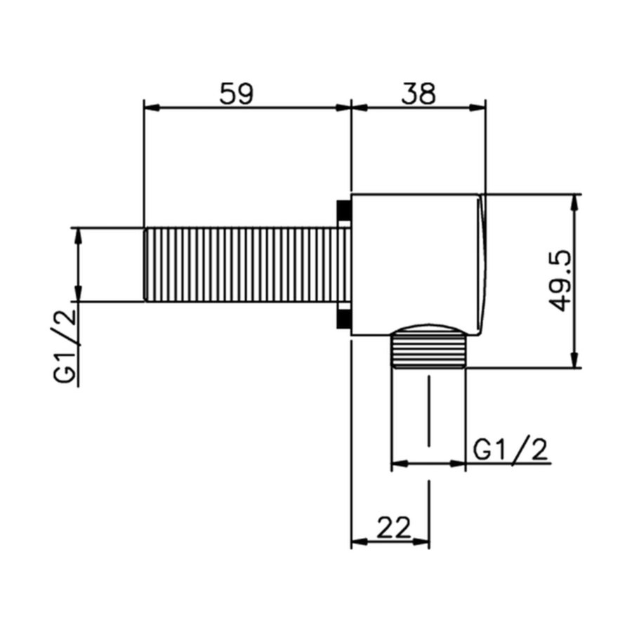 Regendoucheset Inbouw Salenzi Giro Gepoedercoat Messing Mat Zwart