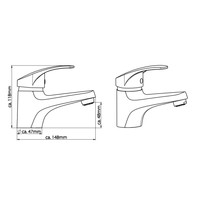 Wastafelkraan Mengkraan Schutte Orazi Chroom Lage Druk