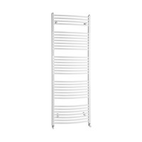 Handdoekradiator Sapho Aqualine Radiators Gebogen 170x75 cm Wit