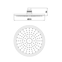 Regendouchekop Schutte Madura 21cm Chroom