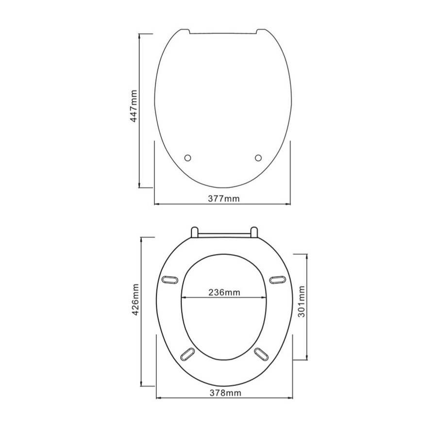 Toiletzitting Schutte White Duroplast Soft Close Wit