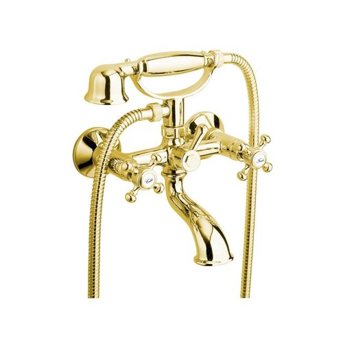 Badmengkraan Sapho Antea met Handdouche 2-knop 11 cm Goud 