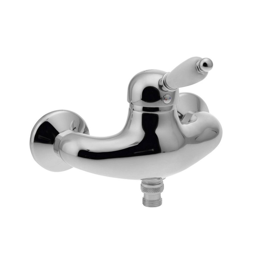 Opbouw Douchekraan Sapho Kirké Mengkraan Retro Wit 1-hendel Chroom