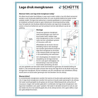 Keukenmengkraan Schutte Ultra Draaibare Uitloop Lage Druk Chroom