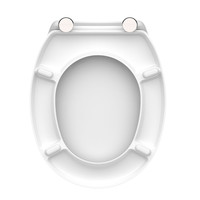 Toiletzitting Schutte White Duroplast Soft Close 45 x 37 cm Wit