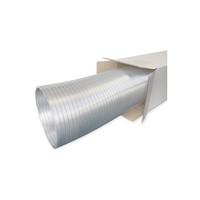 Semi-Flexibele Slang Ø 100mm 2 Meter Lang Aluminium