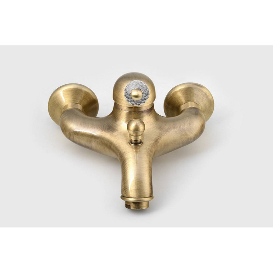 Opbouw Badkraan Sapho Kirk� Mengkraan Retro Kristal 1-hendel 11.5 cm Brons