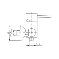 Douchekraan Opbouw Sapho Rhapsody Mengkraan 1-hendel Chroom