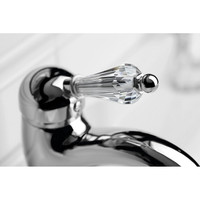 Wastafelmengkraan Sapho Kirk� Retro Kristal 1-hendel Gebogen 18.2 cm Chroom (incl. clickwaste)