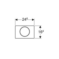 Bedieningsplaat Geberit Sigma 10 Met Spoeltoets Mat Wit