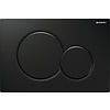 Geberit Sigma 01 Bedieningsplaat Frontbediening Glans Zwart