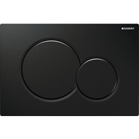 Geberit Sigma 01 Bedieningsplaat Frontbediening Glans Zwart