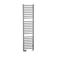 Handdoekradiator Sapho Dina Recht 40x156 cm Metallic Zilver