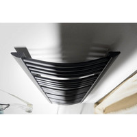 Handdoekradiator Sapho Egeon Gebogen 59.5x123.8 cm Antraciet