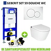 Geberit Geberit UP320 Toiletset Set59 Douche WC RapoWash met Sigma Drukplaat