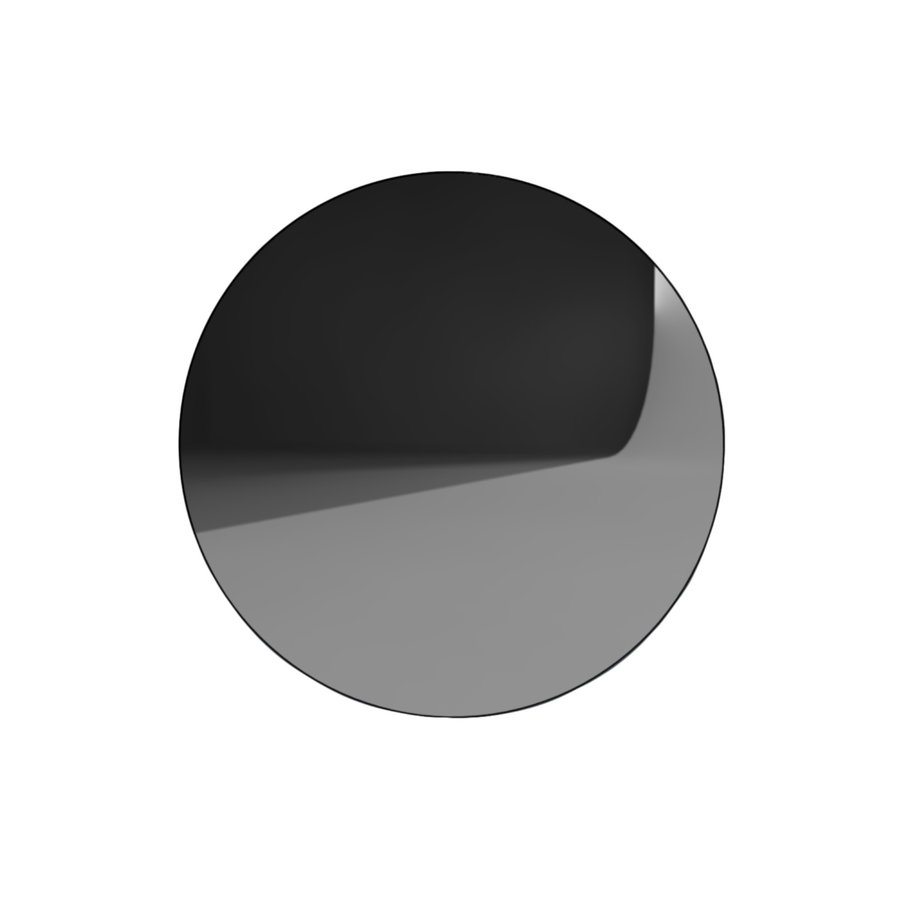 Badkamerspiegel Rond Martens & Meijer Toronto Mat Zwart RVS Frame (alle maten)