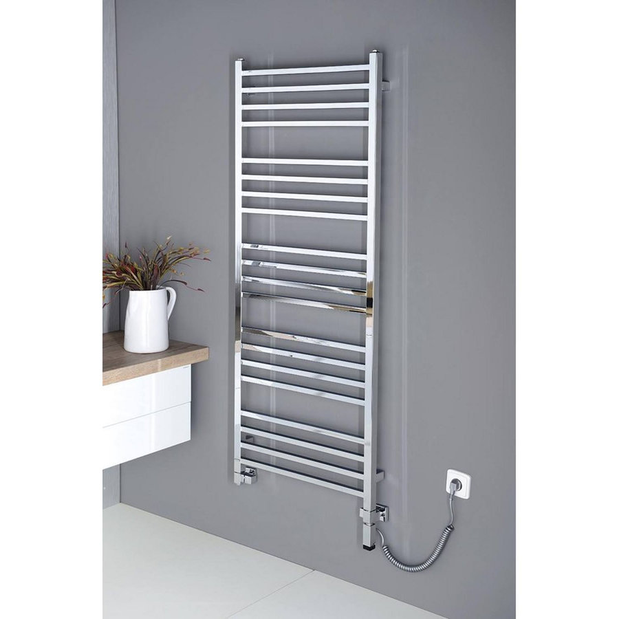 Handdoekradiator Sapho Metro Recht 60x153 cm Chroom