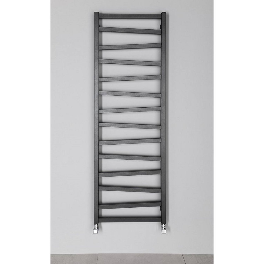 Designradiator Sapho Zig Recht 50x157.2 cm 582W Antraciet