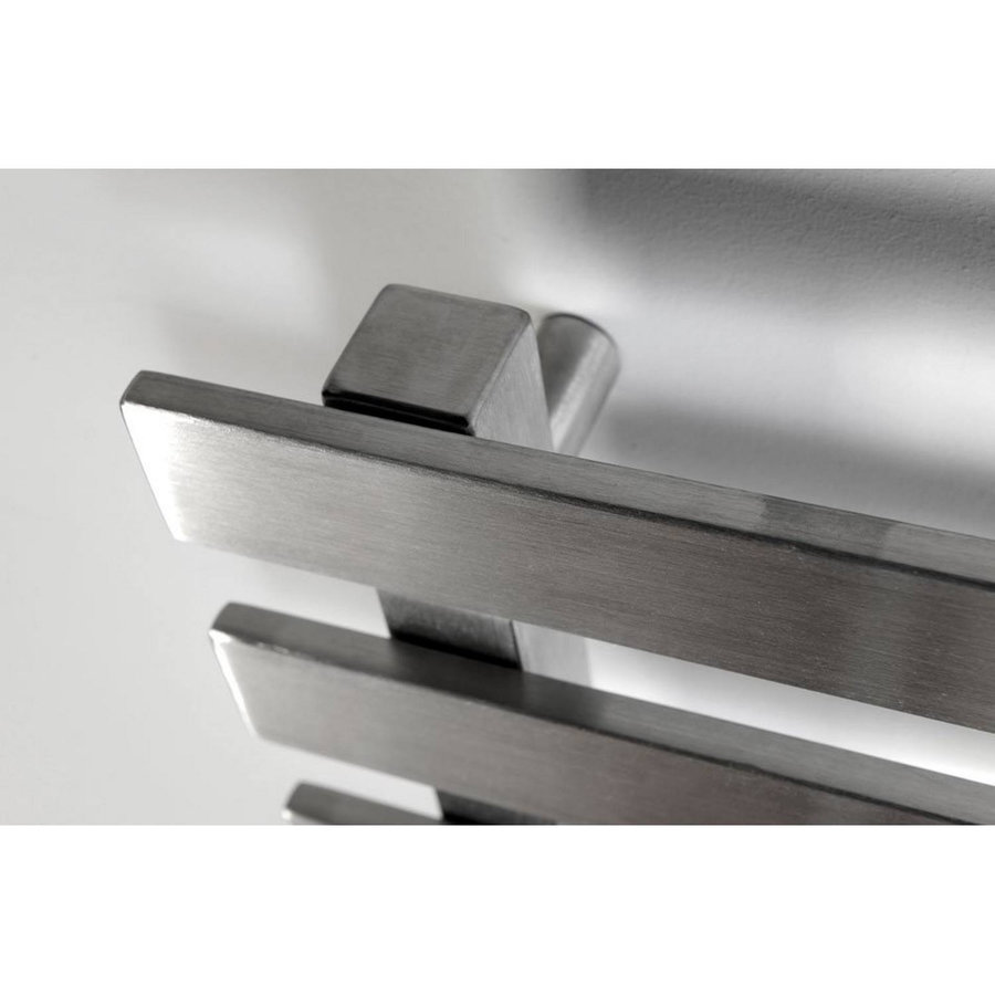 Handdoekradiator Sapho Truva Recht 50x120 cm Geborsteld RVS