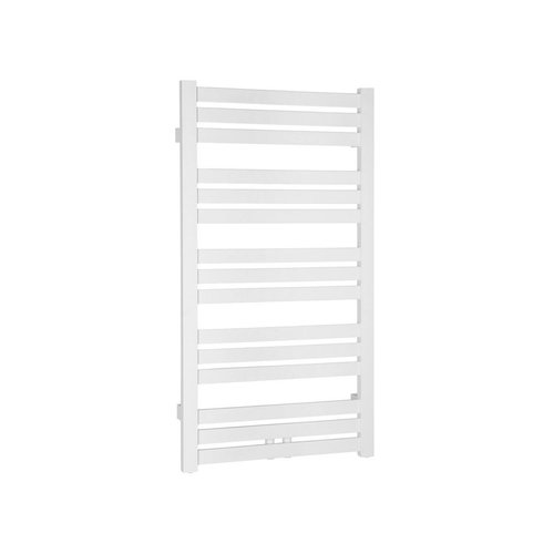 Handdoekradiator Sapho Nevel Recht Middenaansluiting 55.5x104.3 cm 397W Wit 
