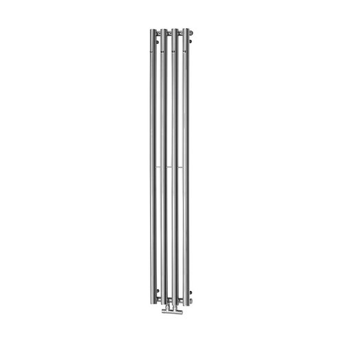 Designradiator Sapho Pilon Recht 27x180 cm 660W incl. 4 Haken Chroom 