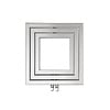 Sapho Designradiator Sapho Monopoli 60x60 cm 312W Zilver