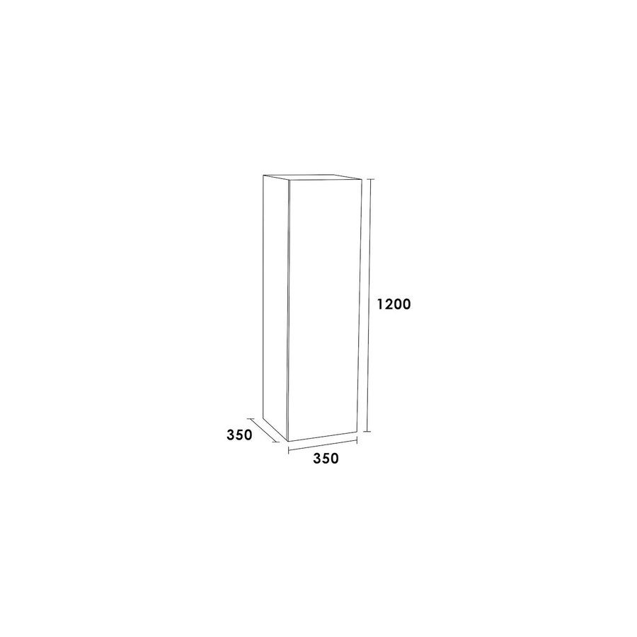 Hoge Kast EX120 Exclusive Line 120x35x35 Legno Calore