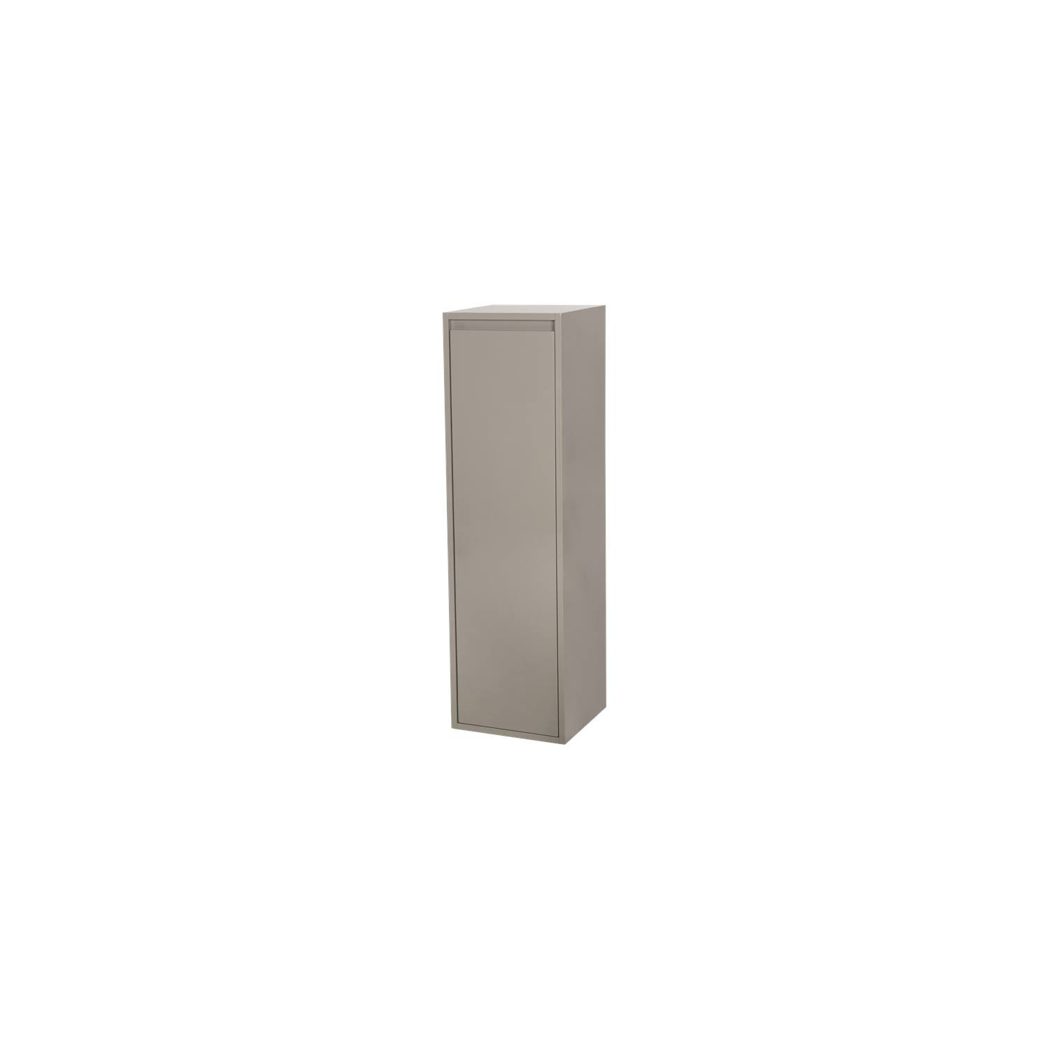 Hoge Kast New Future 120 Exclusive Line 120x35x35 Linksdraaiend Hoogglans Taupe Sanitop