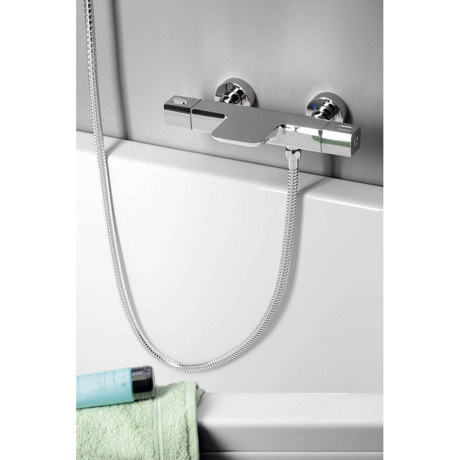 Opbouw Badkraan Sapho Mixona Thermostaat 2-knop 16.3 cm Chroom