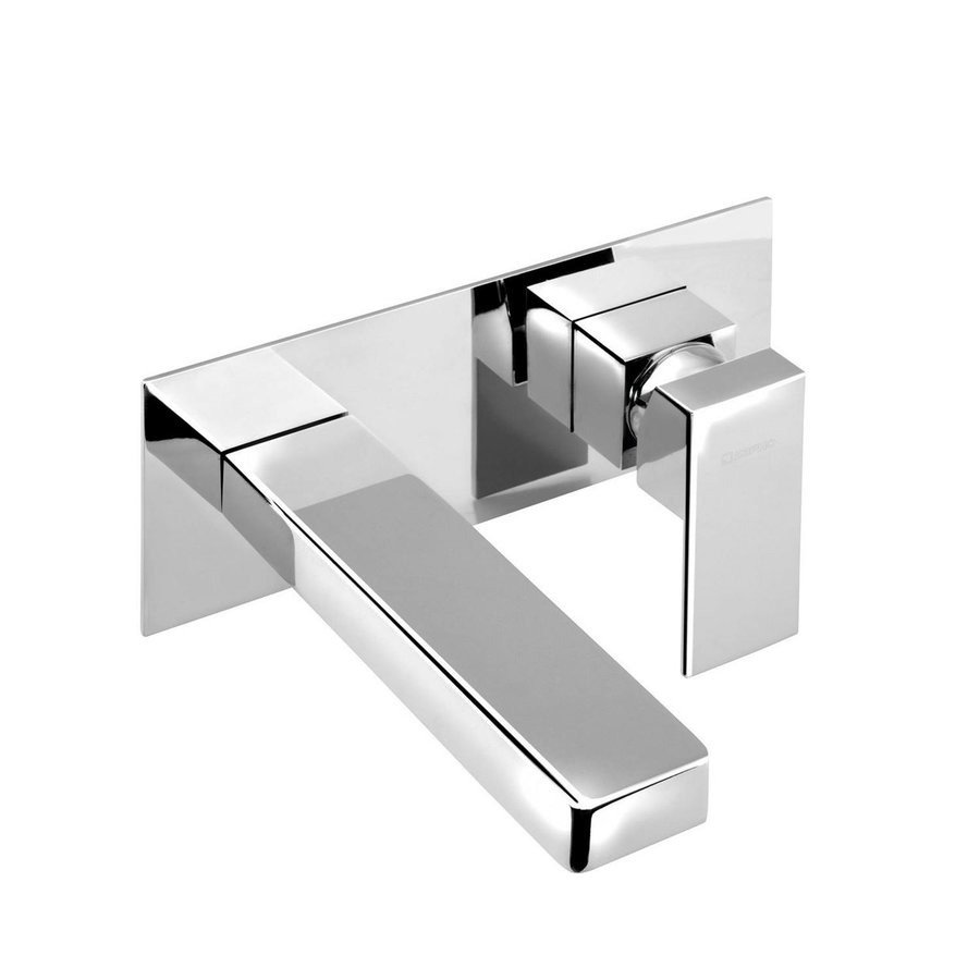 Wastafelmengkraan Inbouw Sapho Latus 1-hendel Uitloop Recht 16.5 cm Chroom