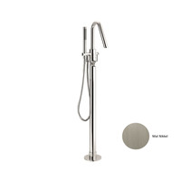 Vrijstaand Badmengkraan Sanimex Giulini Badset Incl. Handdouche Mat Nikkel